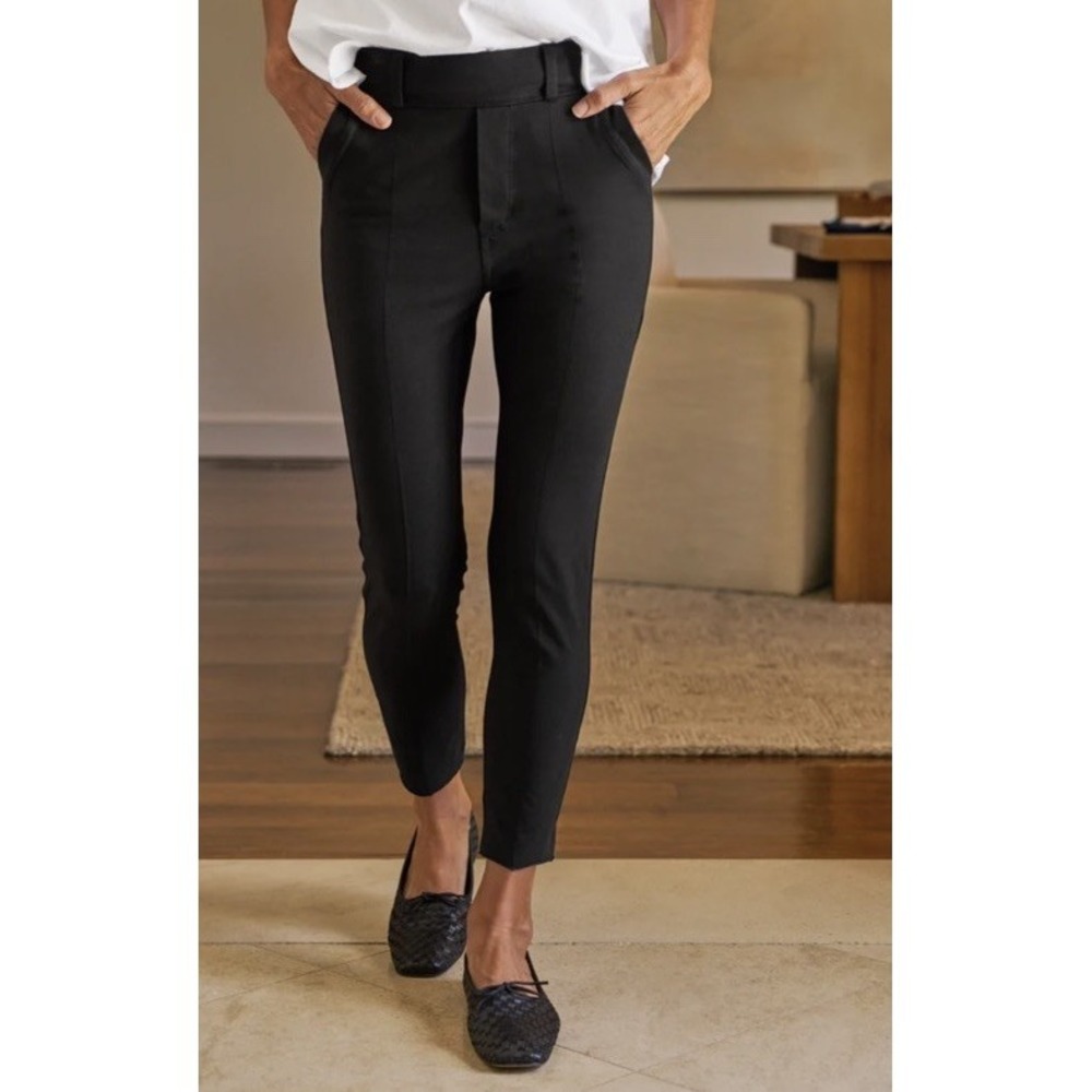 Frank & Eileen Murphy Billion Dollar Pant Pull On Black Size XL Preppy Old Money